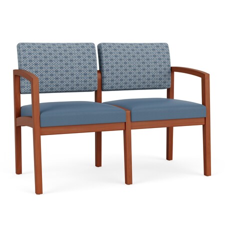 Lesro 2 Seat Tandem Seating W/ No Center Arm, 44 in W 26 in L 31.5 in H, Lenox Series LW2101